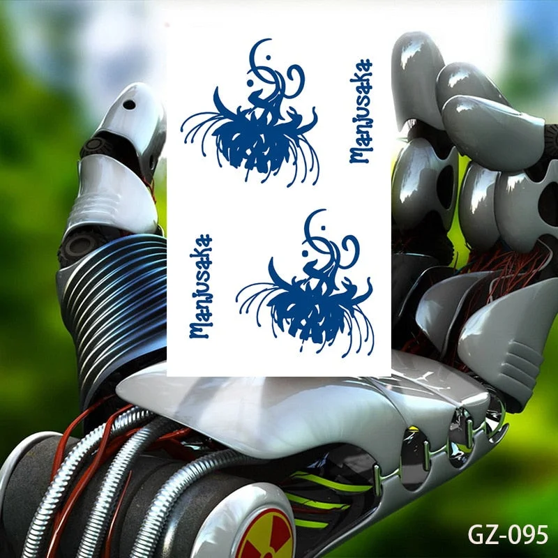 Temporary Waterproof Tattoos Stickers Creative Necklace Flowers Juice Ink Lasting Sexy Girls Arm Neck Waist Buttocks Fake Tatoo