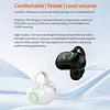 Bluetooth-Compatible Clip-On Sports Headphones Noise Reduction Single Ear Headphones Clip-On Open-Ear Earphones for Fitness Running Workout