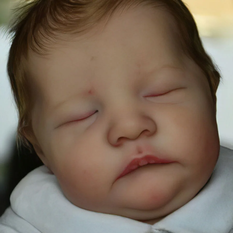 [New Series!] Real Newborn Reborn Baby Girl Realistic 12'' Eyes Closed Reborn Baby Doll Named Katherine
