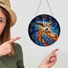 (US Local)Wood Special Shape Owl 5D Diamond Painting Clock Art Craft for Home Decor