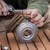 Pure Titanium Ring-Shaped Hip Flask 180ml with Funnel, Suitable for Outdoor Camping, Hiking, and Mountaineering Portable wine Flagon