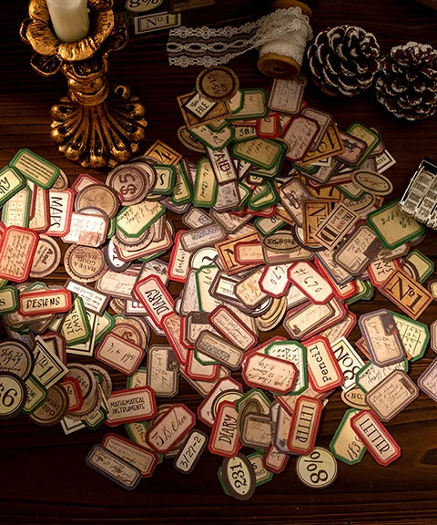 360 Pcs Vintage Memory Label Stickers Set-Himinee.com