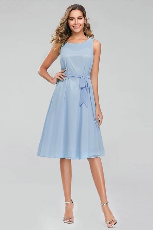 Elegant Sky Blue Short Homecoming Dress Sleeveless Online