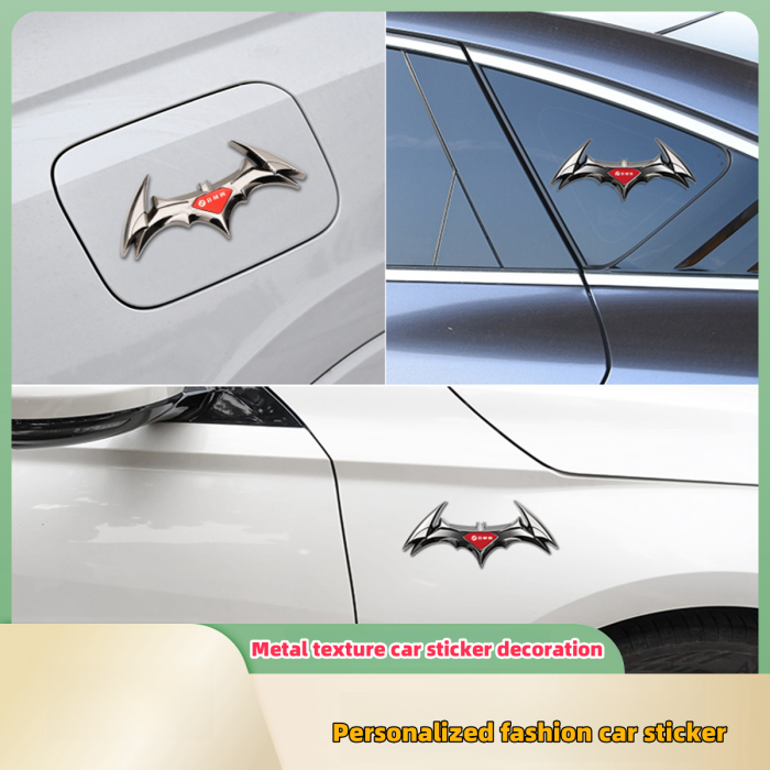 Car Bat Personalized Metal Car Sticker