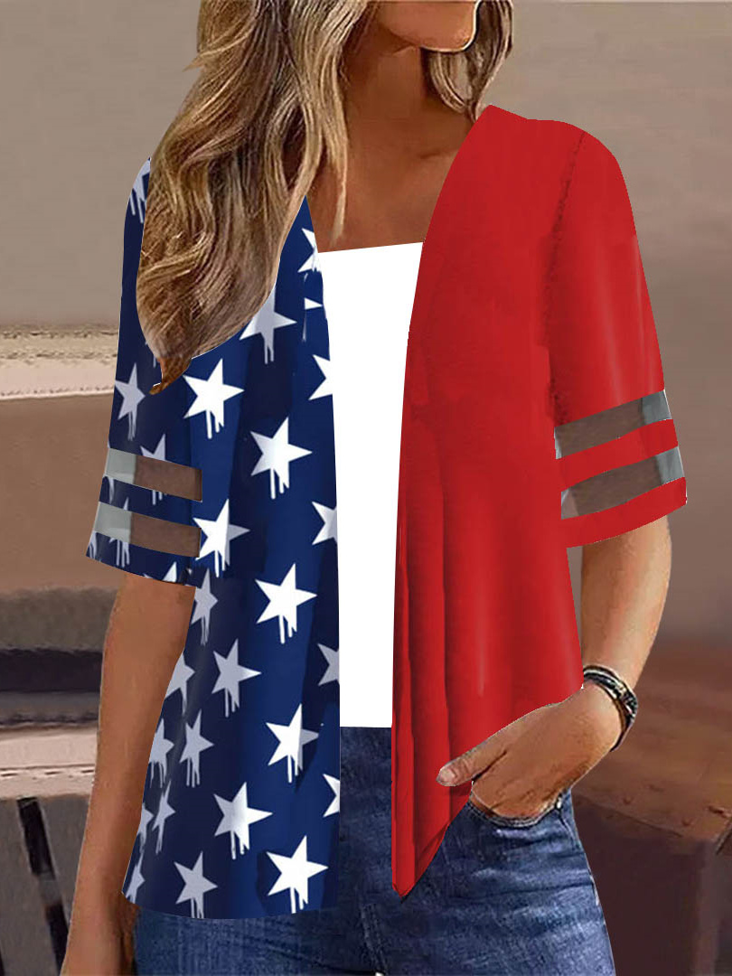 Women Long Sleeve V-neck Graphic Floral Printed Top