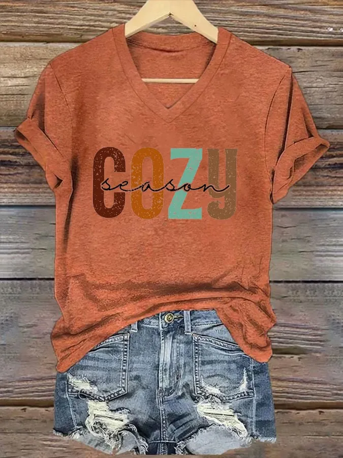 Women's Cozy Season Print T-Shirt 