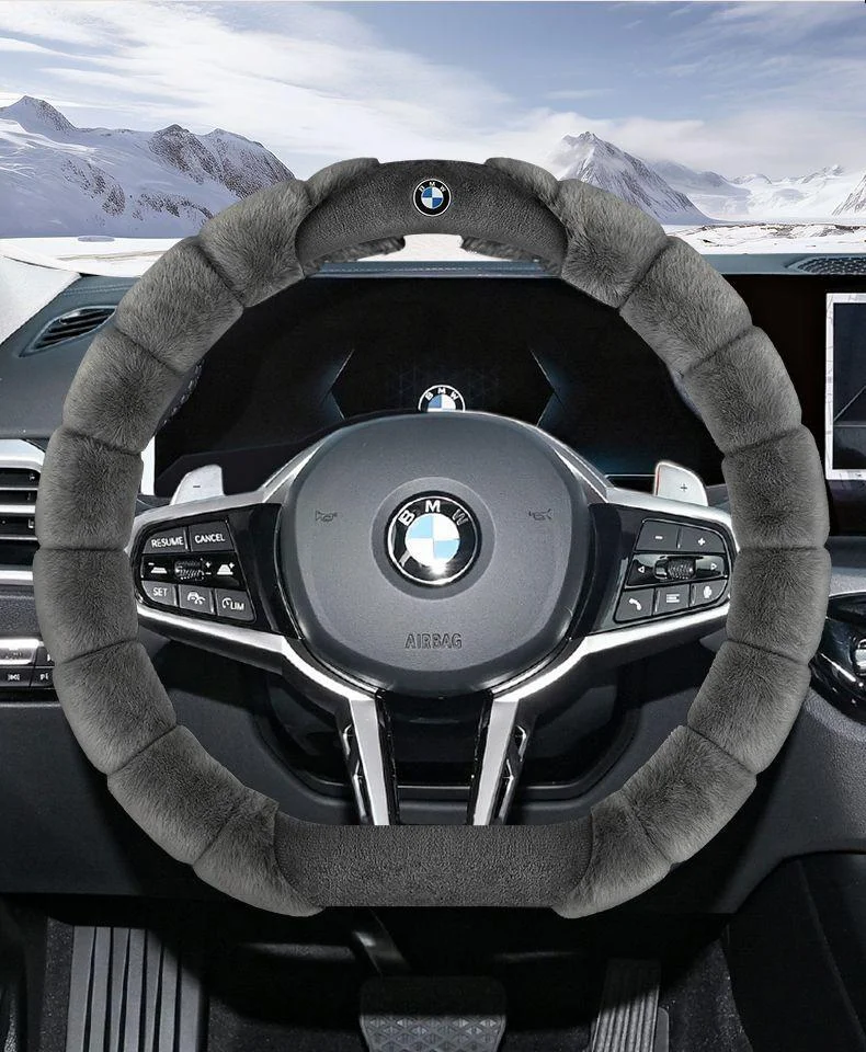 Winter Car Warm Plush Steering Wheel Cover
