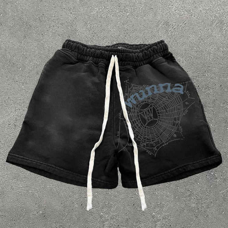 Spider Worldwide X Gunna Wunna Print Drawstring Shorts SOPULA