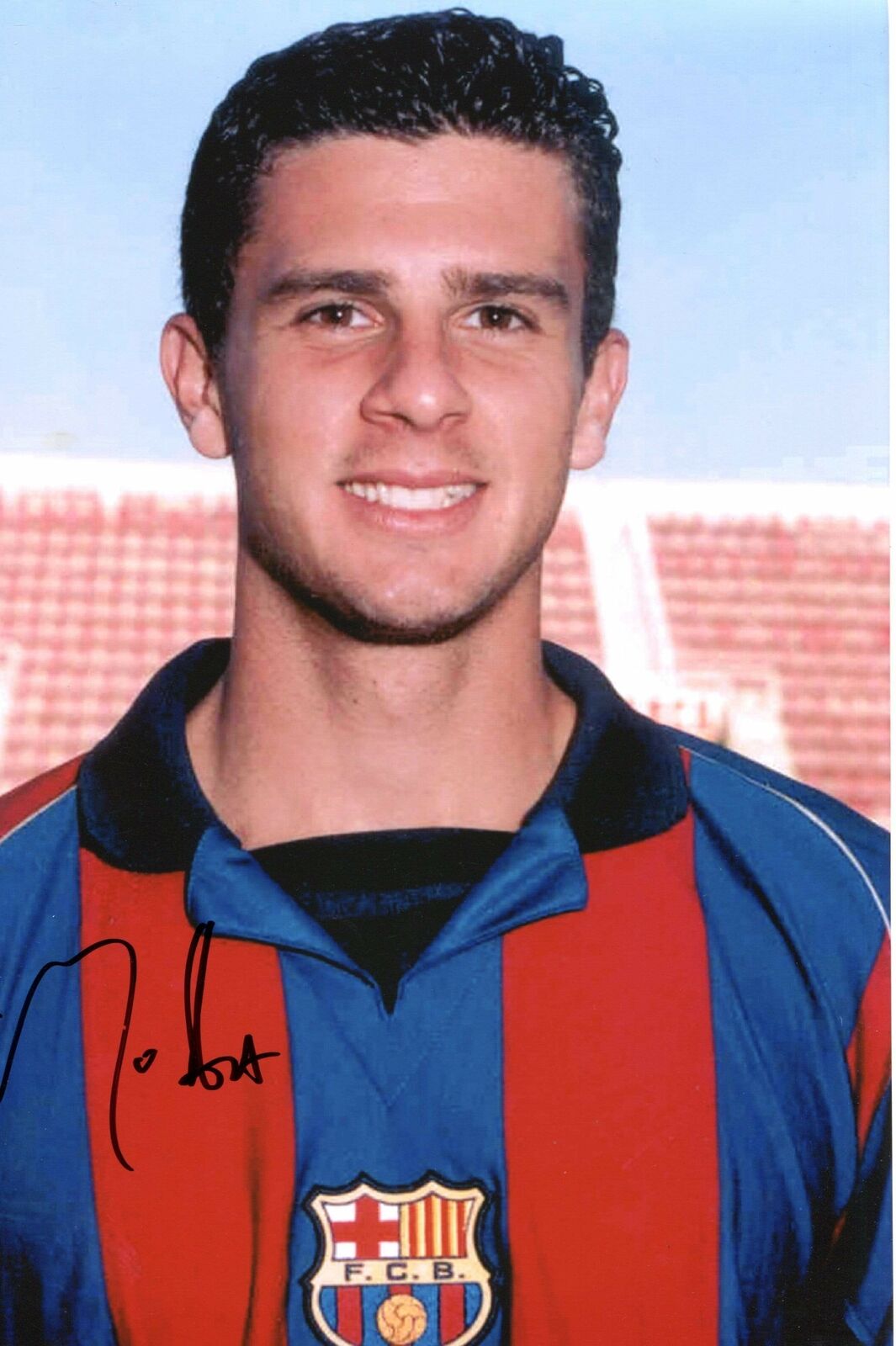 SOCCER Thiago Motta FC BARCELONA autograph, In-Person signed Photo Poster painting