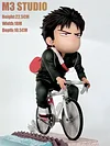 Chibi Ver. Riding Bicycle Kaede Rukawa 2.0 - SLAM DUNK Resin Statue - M3 Studios
