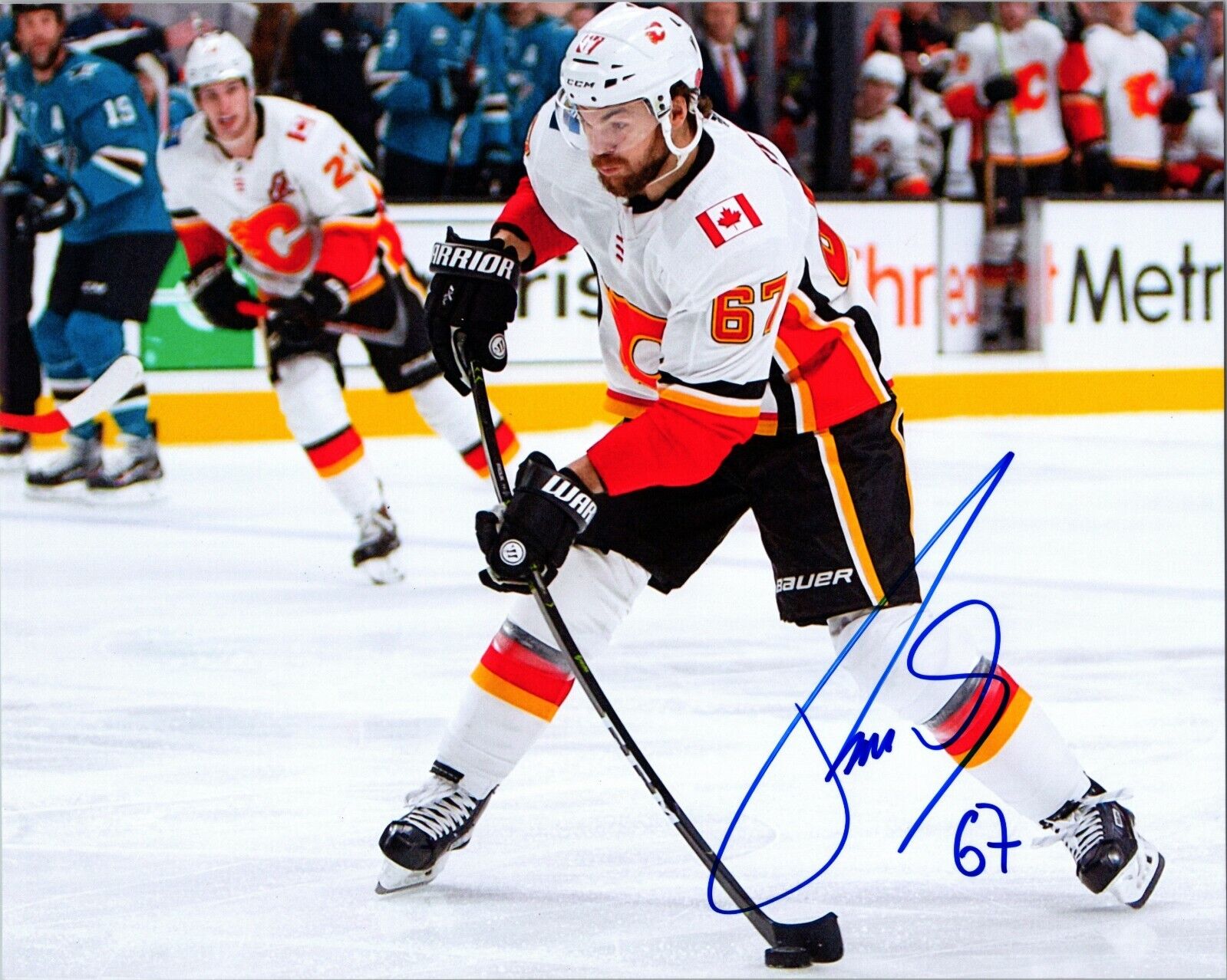 ~~ MICHAEL FROLIK Authentic Hand-Signed Calgary Flames