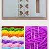 Handbag DIY Cross Stitch Purse Kit for Adult Beginners Women Shopping Handmade Braided Yarn Bag Material Set Embroidery Tote Bag Kits with Instruction tapestrymarket