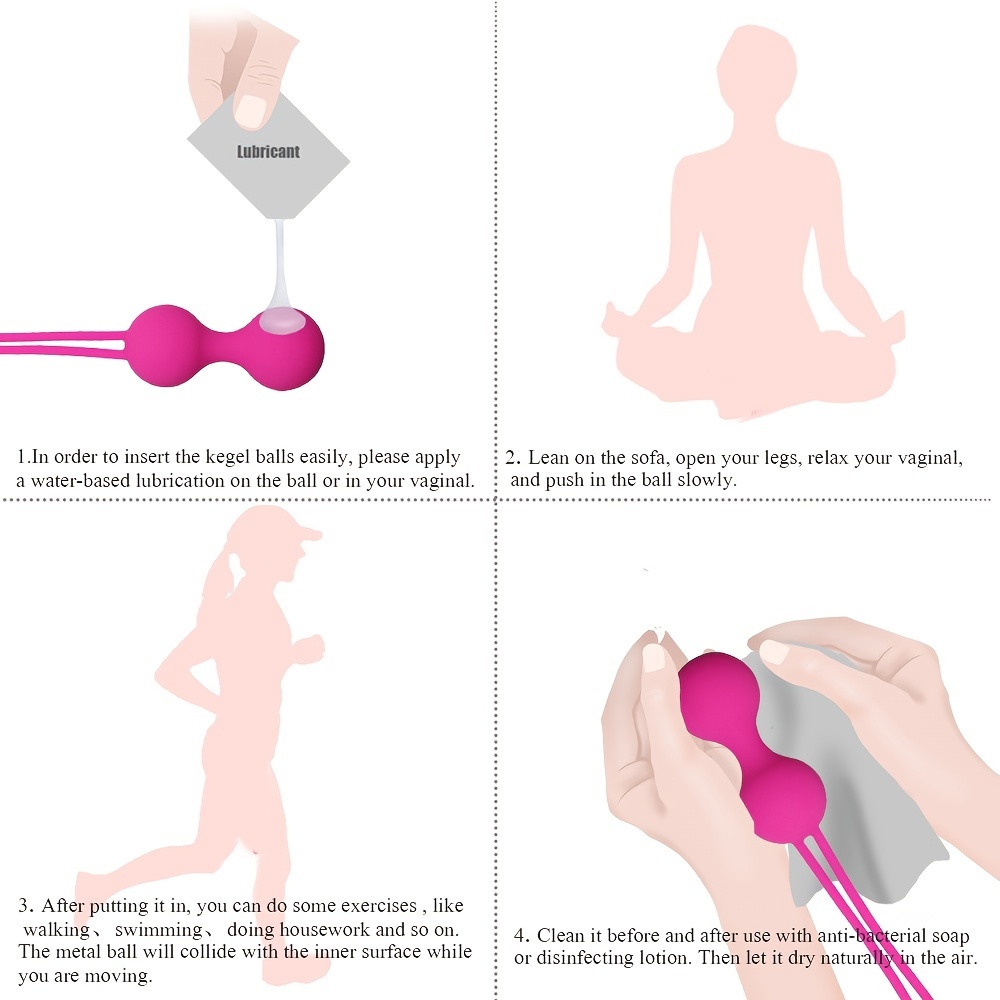 Silicone Kegel Vagina Balls for Pelvic Floor Muscles Strengthening