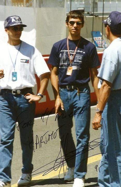 Franck Lagorce FRENCH RACING DRIVER autograph, signed Photo Poster painting