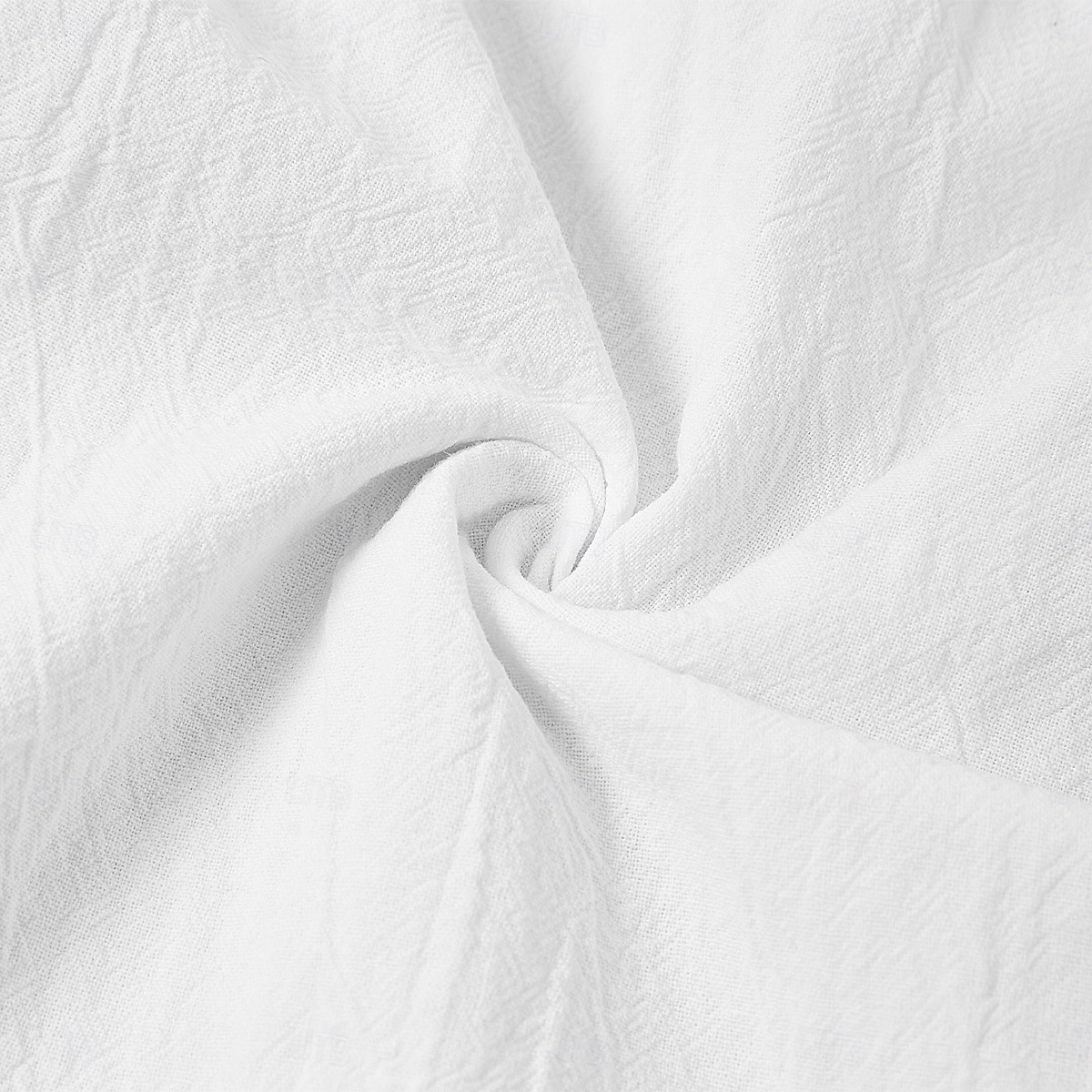 Men's Linen Leather Lable Beach Drawstring Elastic Waist Straight Leg Plain Comfort Breathable Pants White