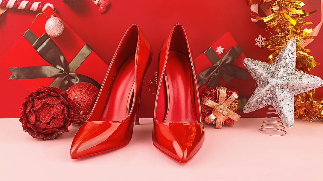 120/100mm Red Bottom Women's Party Wedding Heels Patent Pumps-MERUMOTE