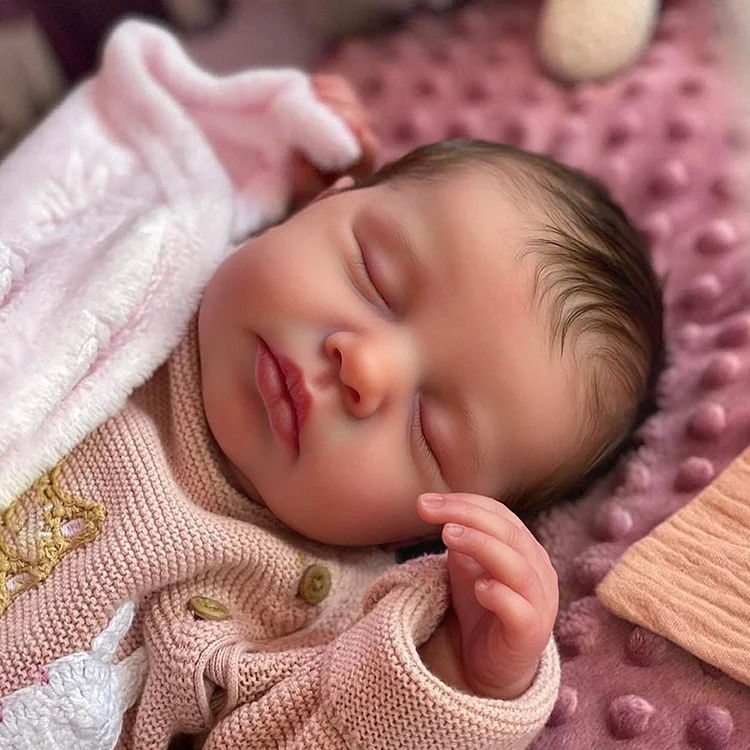 [3-7 Days Delivery]12"&16" Fully Squishy Baby Girl Lesley, Lifelike & Realistic Handmade Soft Silicone Baby Doll By Dollreborns®