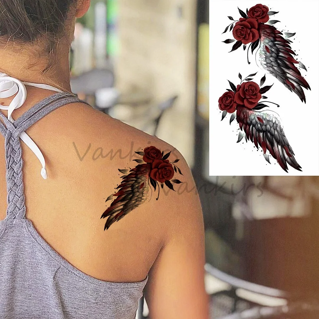 Sdrawing Cloud Coconut Tree Temporary Tattoos For Adults Girls Tiger Flower Compass Mountain Fake Tattoo Sticker Arm Leg Tatoos