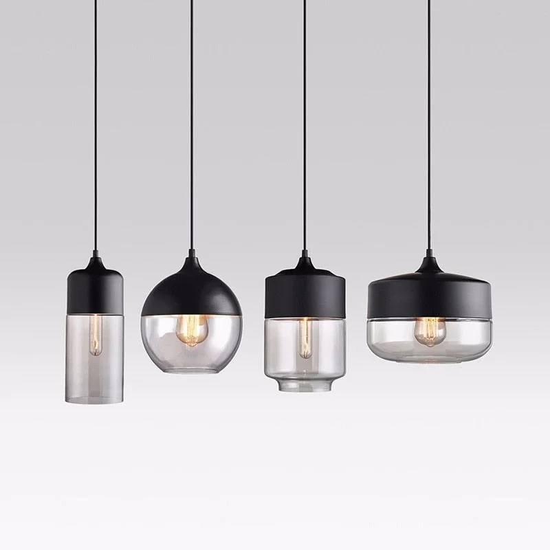 Glass Lamp Modern Pendant Lights Kitchen Fixtures For Dining Room ...