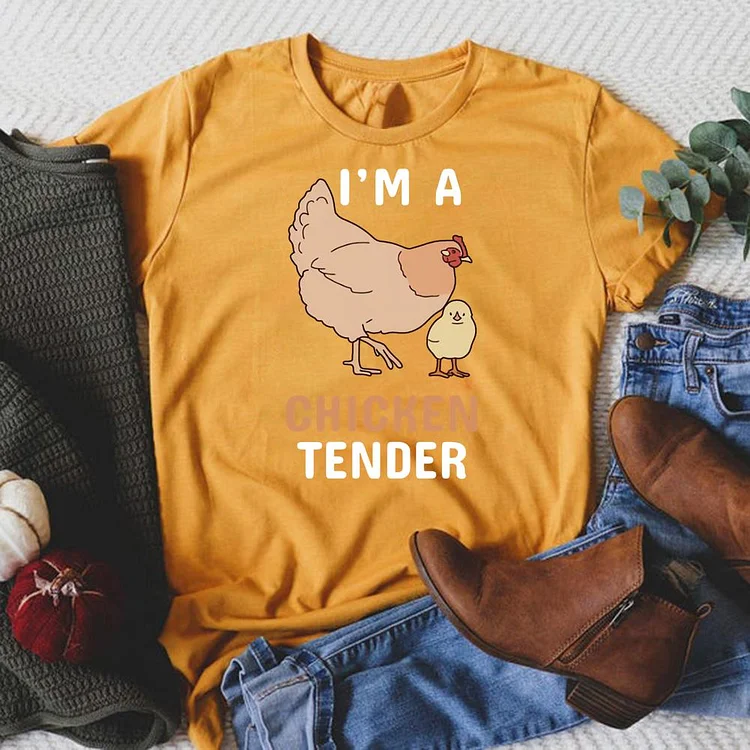 I’m A Chicken Tender Round Neck T-shirt-0018845