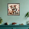 Diamond Painting-DIY Full Round Drill Dog Cat
