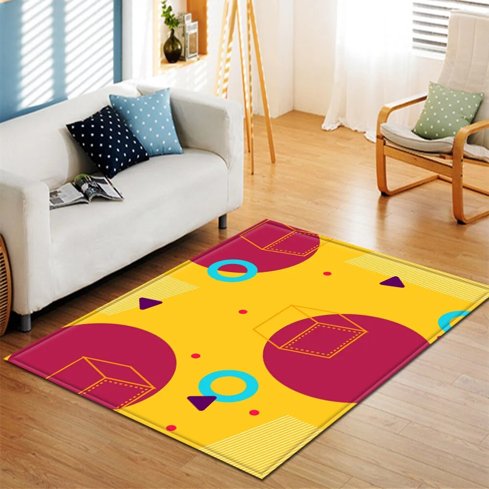 Christmas Living Room Carpet Kids Room Carpet Home Bedroom Bedside Mats Hallway Floor Decoration 3D Large Rug