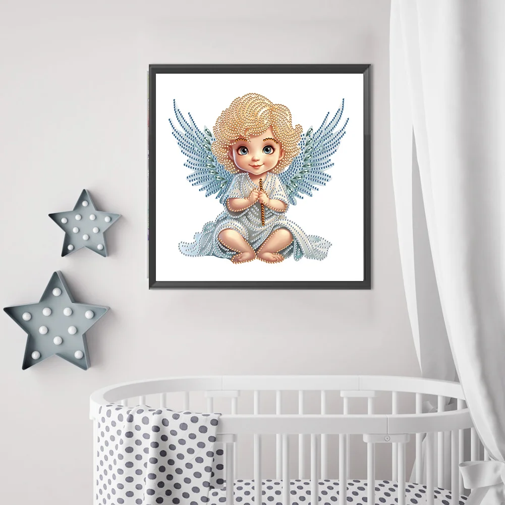 Diamond Painting - Partial Special Shaped Drill - Angel Baby(Canvas|30*30cm)