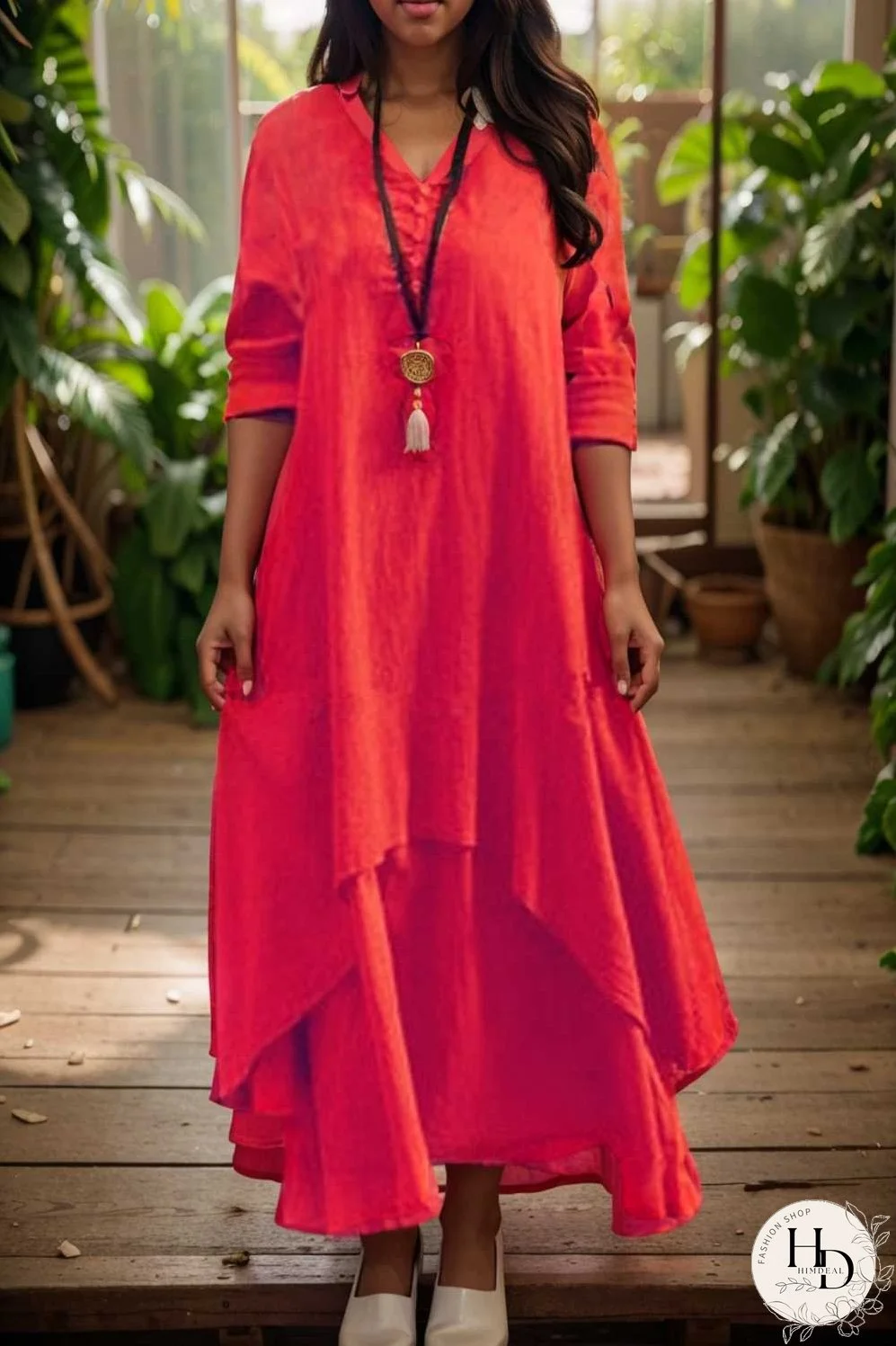 women s plus size casual dress swing dress solid color long dress maxi dress long sleeve button two piece v neck