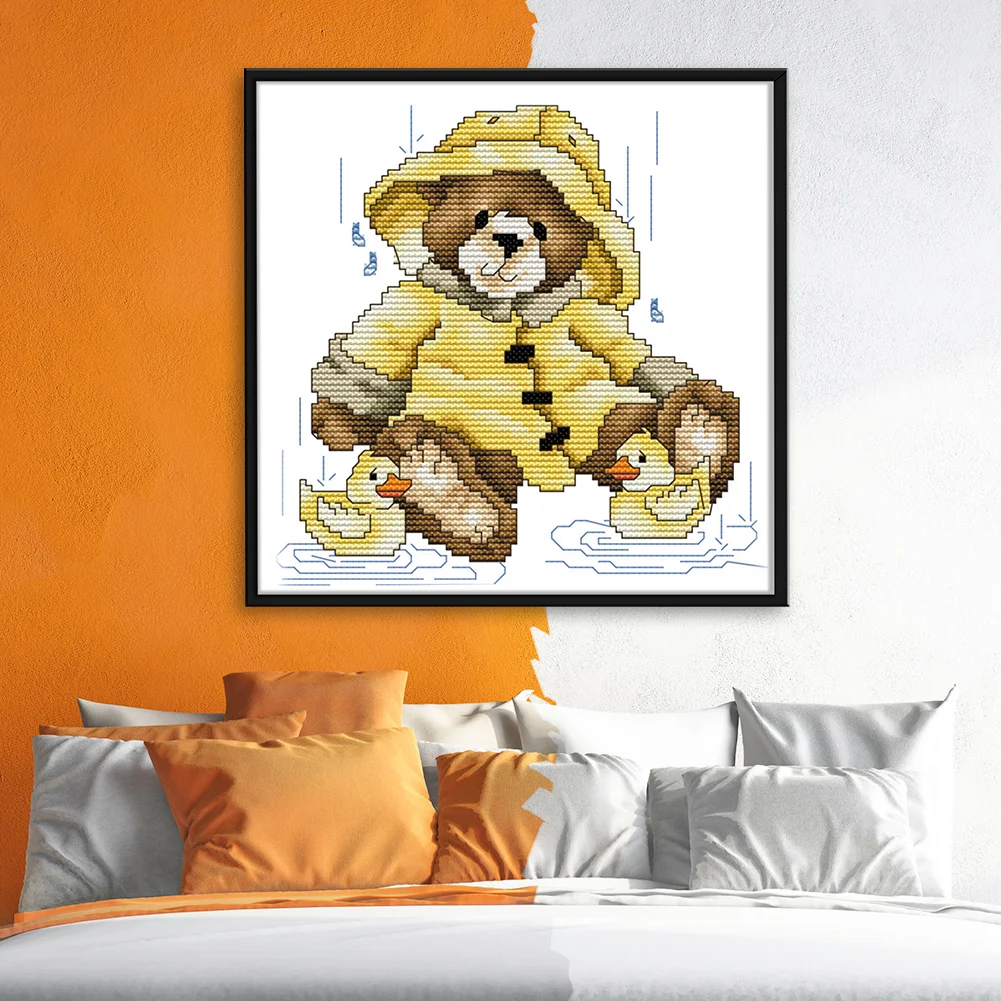 14ct Stamped Cross Stitch - Bear(21*21cm)