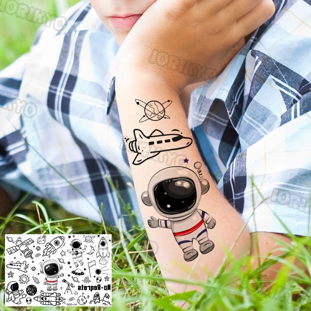 Death Skull Pirate Temporary Tattoo For Children Kids Face Men Boys Women Tattoos Sticker Fake Funny Tatoo Anchor Captain