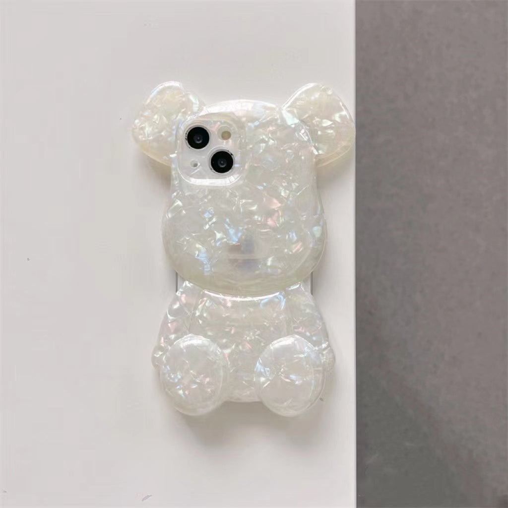 3D Toy Colorful Shell Texture Bearbrick Phone Case