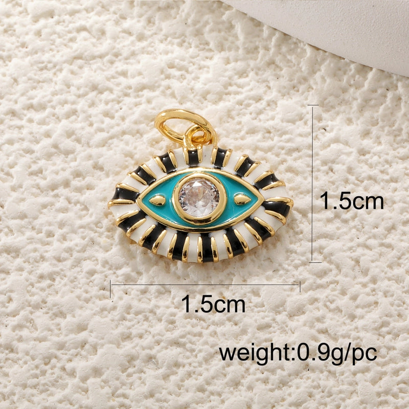 1 Piece Copper Devil’s Eye Jewelry Accessories Pendant