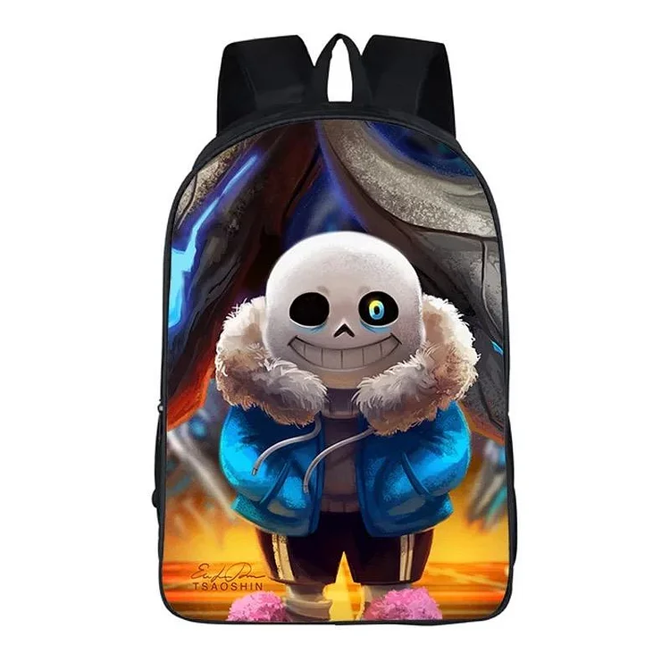 Mayoulove Game Undertale Sans #6 Cosplay Backpack School Notebook Bag-Mayoulove