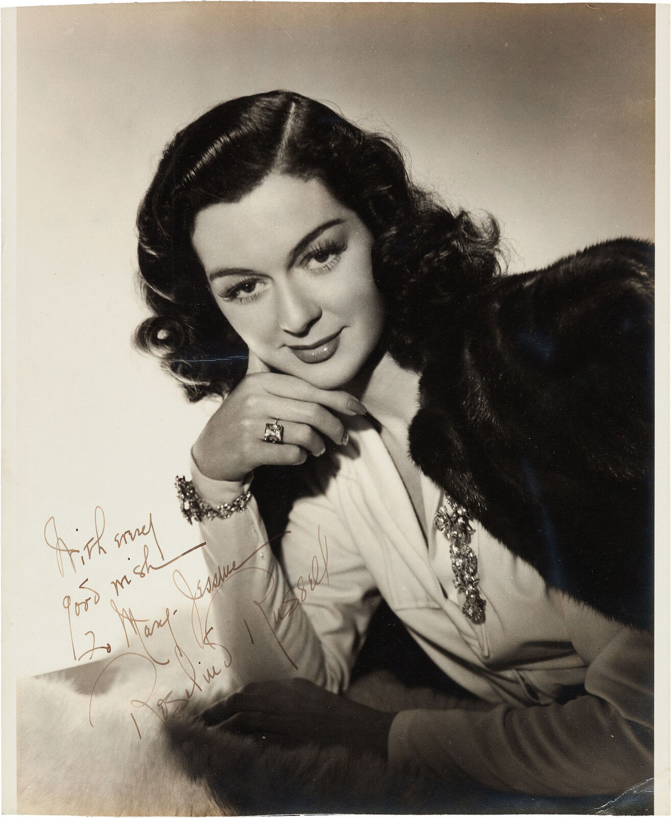 ROSALIND RUSSELL Signed Photo Poster paintinggraph - Film Star Actress - preprint