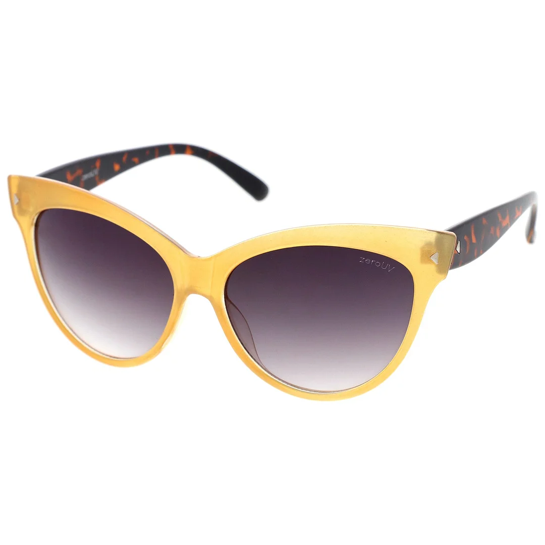 Women's Mod Oversize Horn Rimmed Cat Eye glasses 52mm