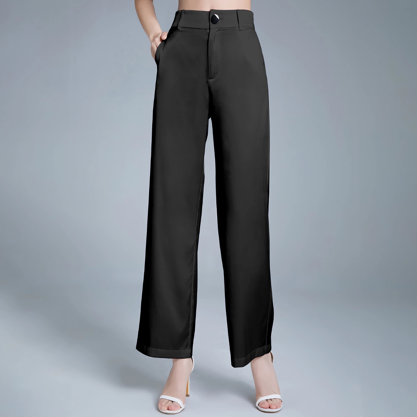 Evening Silk Wide Leg Pants with Stretch for Women REAL SILK LIFE