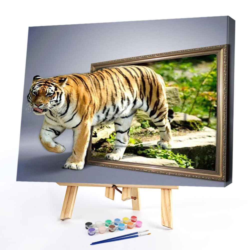 

50*40CM - Paint By Numbers - Tiger, 501 Original