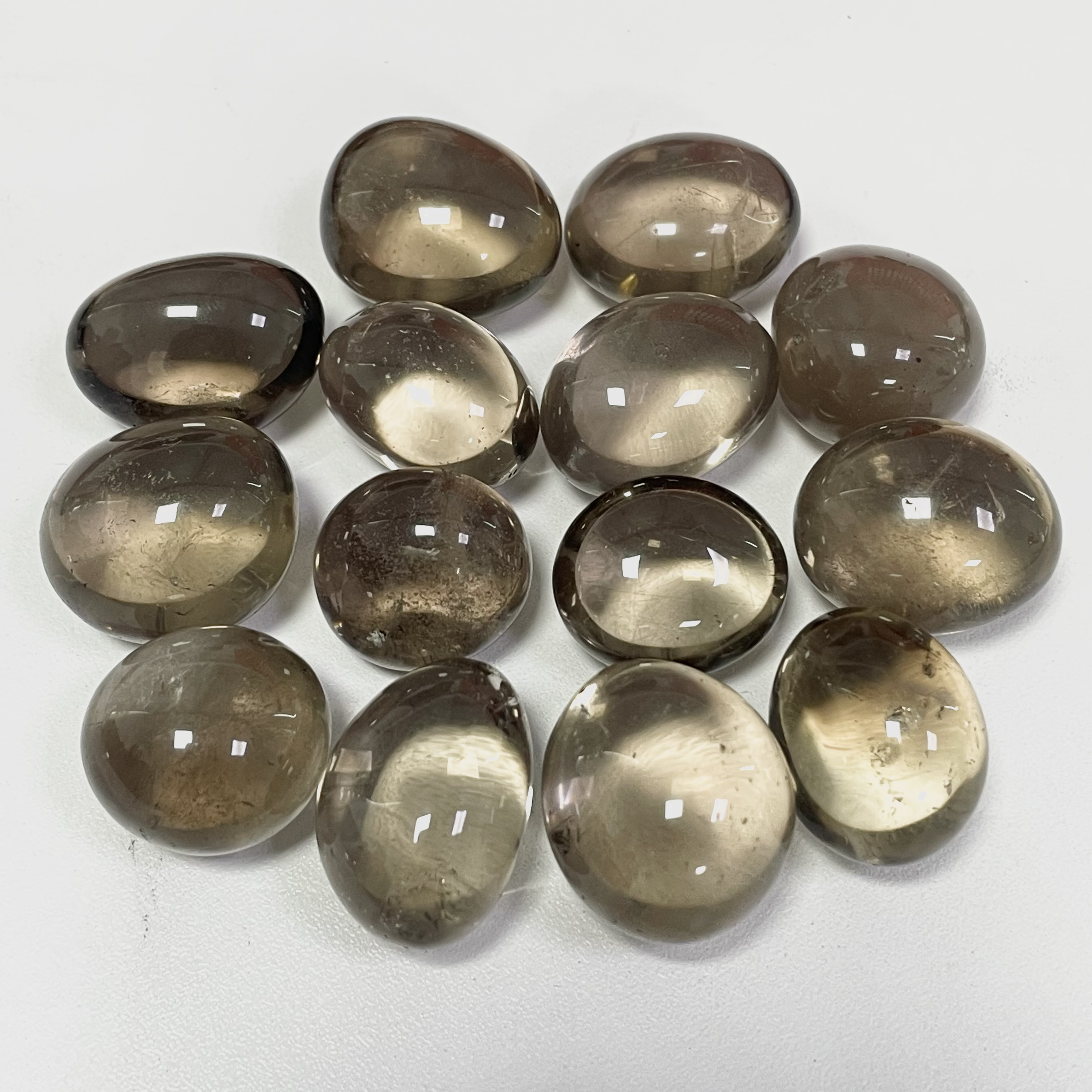 Smoky Quartz Tumbled Stones 5pcs Set