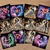 Ensemble de cartes de v&oelig;ux 12PCS couples DIY avec des enveloppes pour adultes