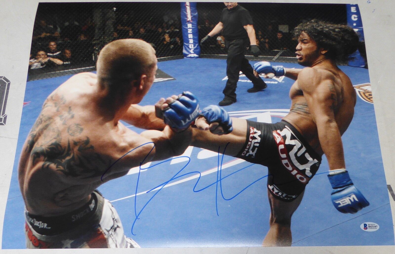 Benson Henderson Signed UFC 16x20 Photo Poster painting BAS Beckett COA WEC Picture Autograph 48