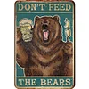 Bear Drinking - Metal Tin Signs(8*12Inch/12*16Inch) - Bar&Animal