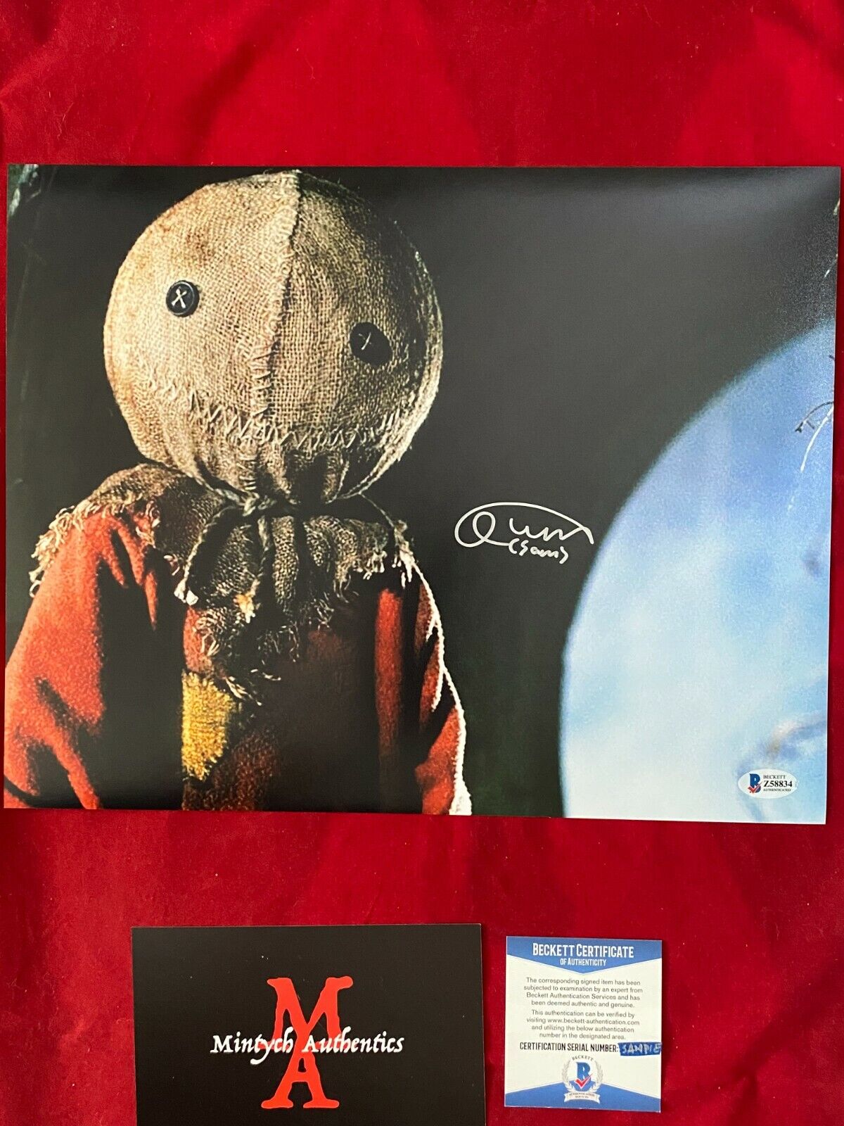 QUINN LORD TRICK 'R TREAT AUTOGRAPHED SIGNED 11x14 Photo Poster painting! BECKETT! HORROR! SAM!