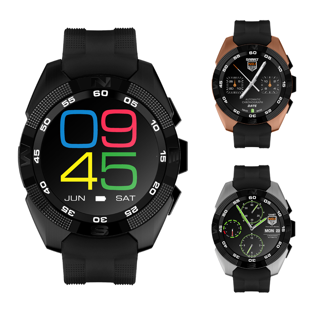 

No.1 G5 MTK2502C 1.2\\\ \\\ Smart Watch Bluetooth Heart Rate For IOS Android, Silver, 501 Original