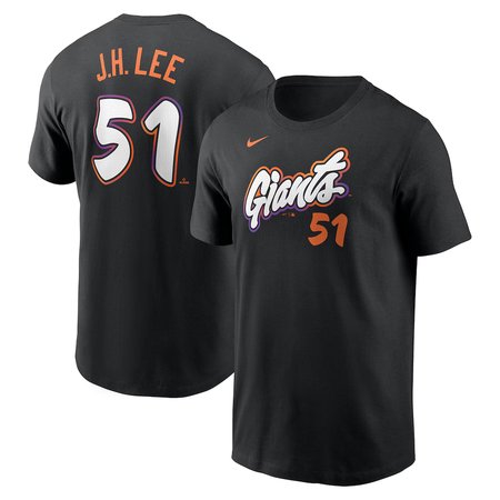 Men's San Francisco Giants Jung Hoo Lee  Anthracite 2025 City Connect Fuse Name & Number T-Shirt