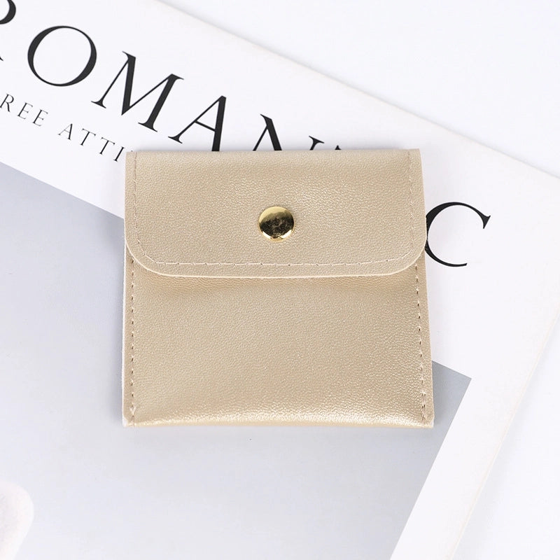 1 Piece Pu Leather Minimalist Daily Solid Color Jewelry Packaging Bags