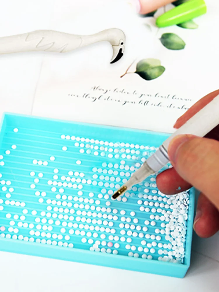 Cute Flamingo Diamond Painting Pen Kit with Clay Tips Tray for Diamond Painting