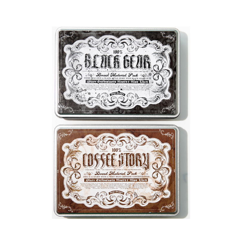 소재 패키지 - 타임 시리즈 빈티지 커피 레이스 플라워 홀로우 찬양