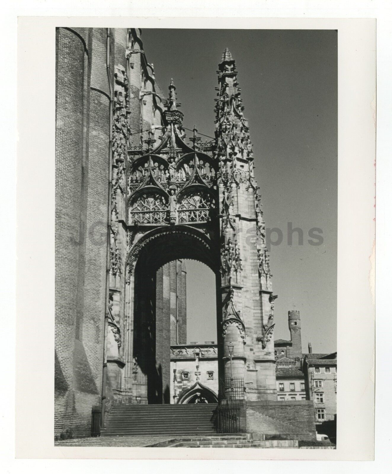 Albi French Cathedral - Vintage 8x10 Publication Photo Poster paintinggraph - France