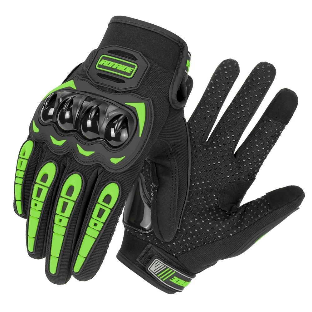 Motorcycle Gloves Summer Waterproof Touch Screen Full Finger Gloves Protective Anti-fall Guantes Moto Non-slip Riding Gloves