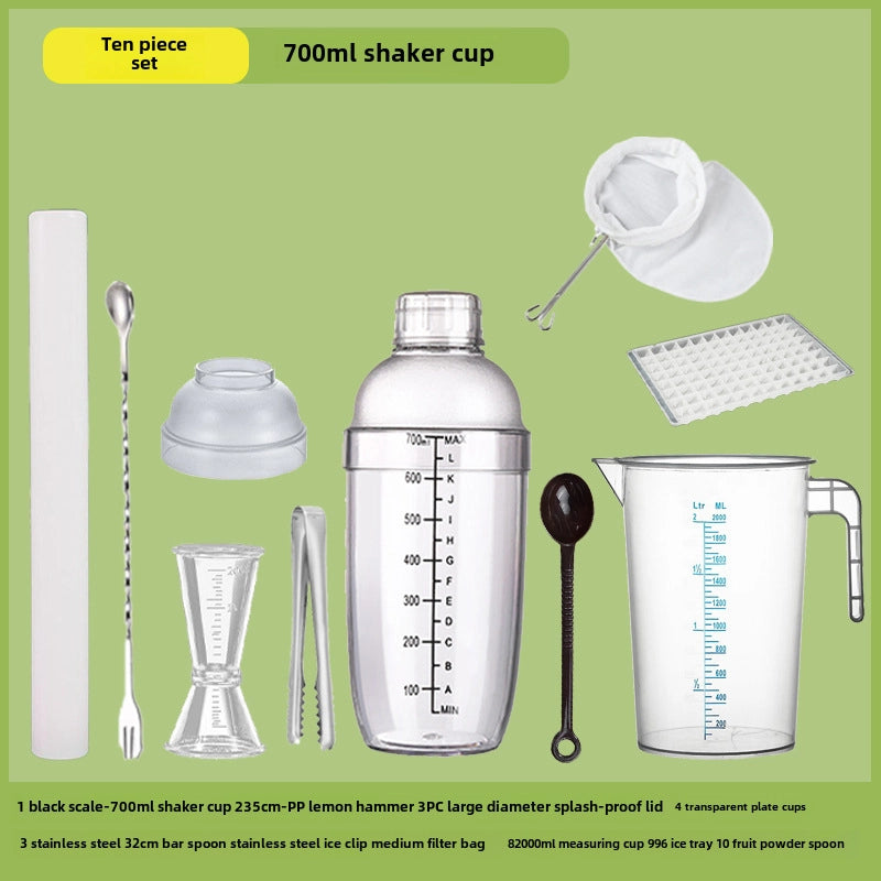 Schick Cup Hand Rocker Pot Shaker With Scale Milk Tea Shop Shake Cup Set Shake Milk Tea Tool Drink Tool